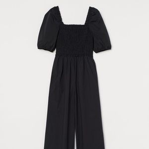 BNWT H&M black poplin jumpsuit